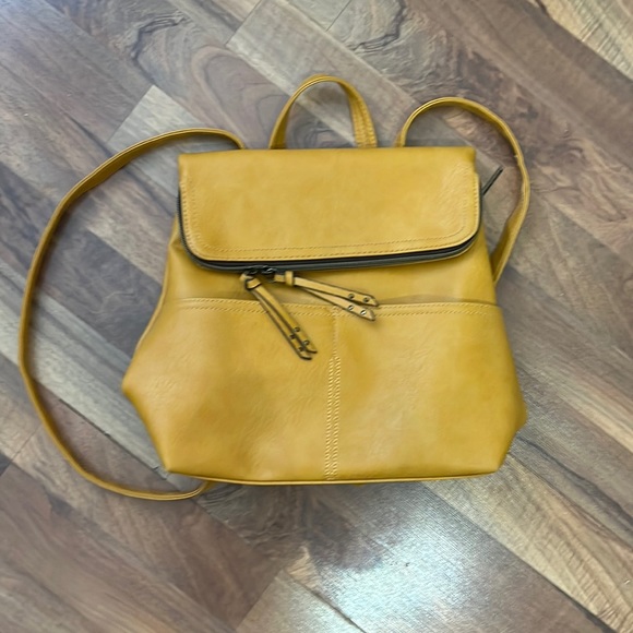 Bags Mustard Yellow Backpack Purse Poshmark